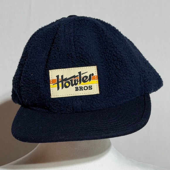 Howler Brothers Other - Howler Brothers Tech Strapback Navy and Yellow Logo Cap